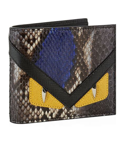 fendi monster mens wallet|fendi monster eyes bi fold.